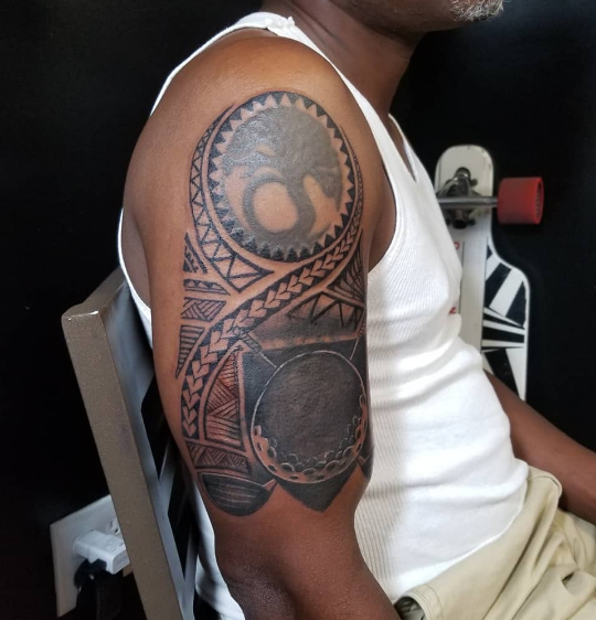 Tribal Golf Tattoo