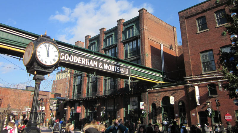 The Distillery Historic District in Toronto