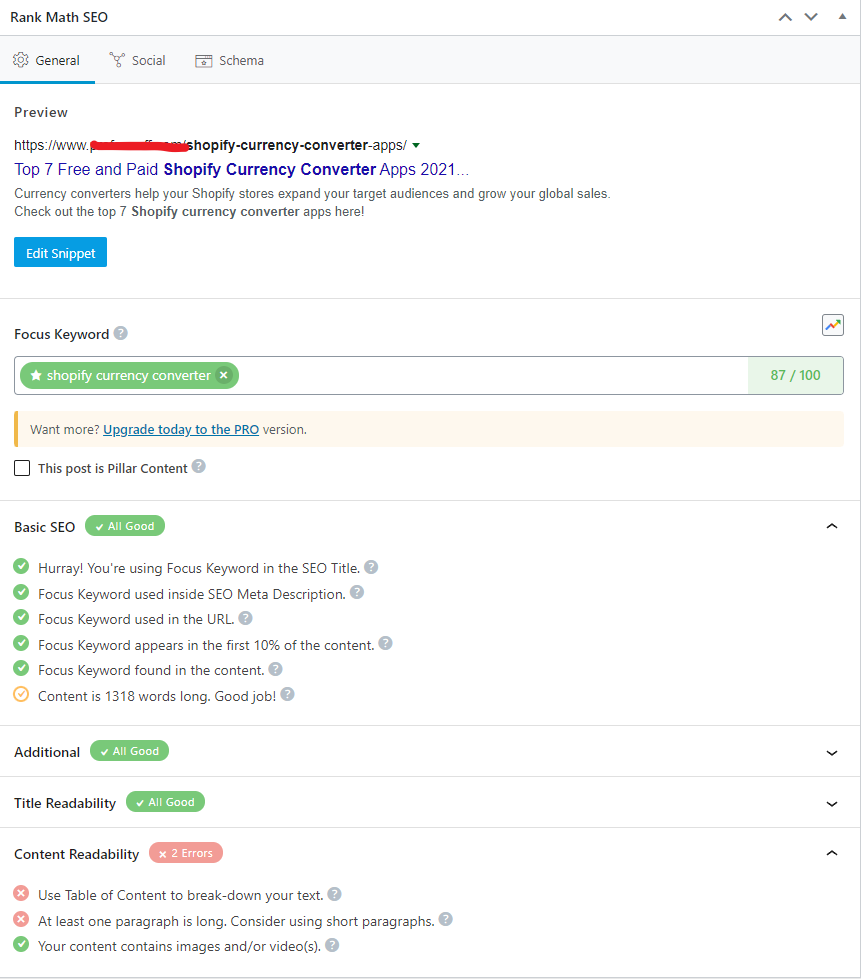 Módulo de SEO local Rankmath