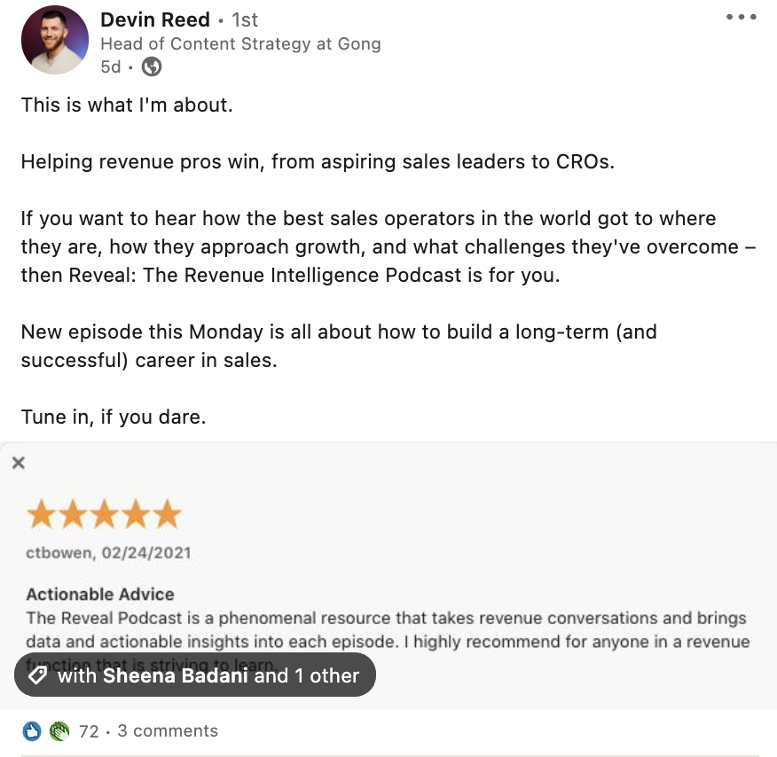 Review From Devin Reed