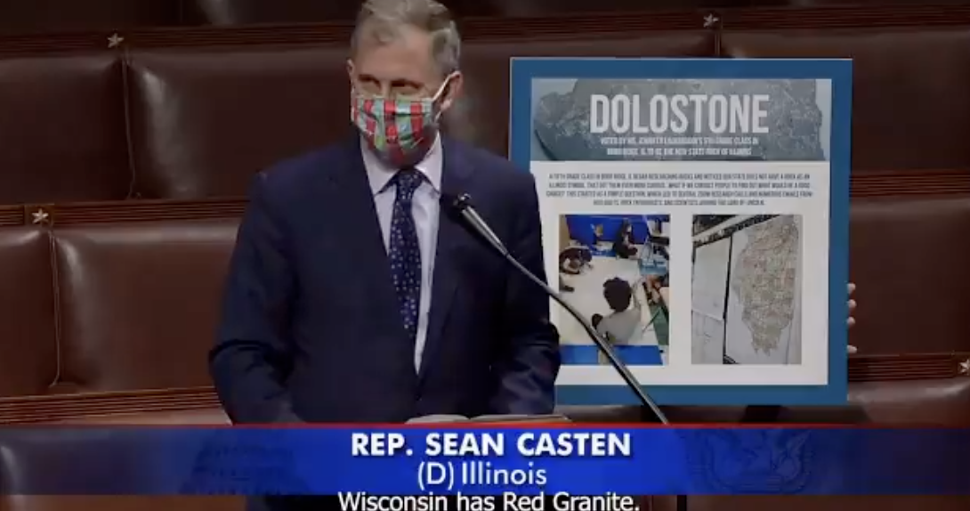 Casten speaks about state rock