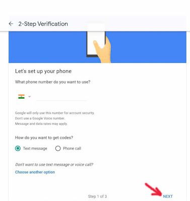 2 step verification in gmail