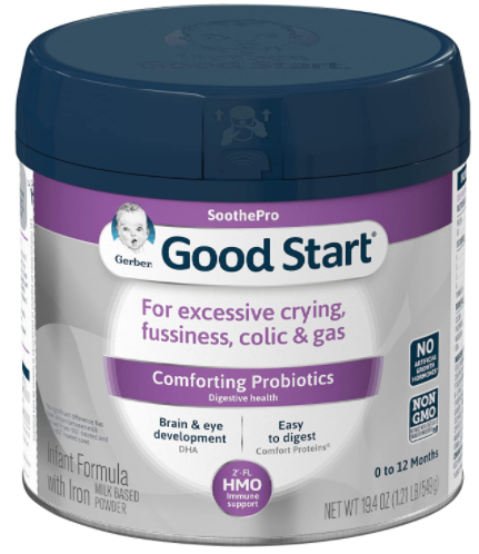 best formula for silent reflux and gas