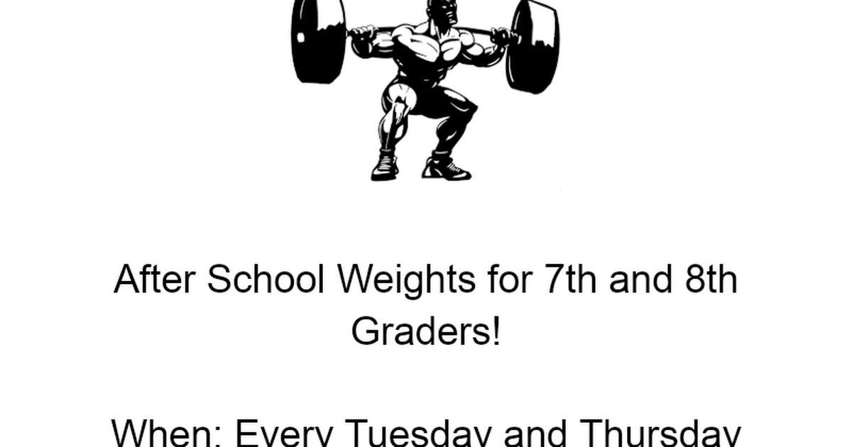 8th Grade Weights