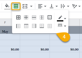 annual business budget template google sheets