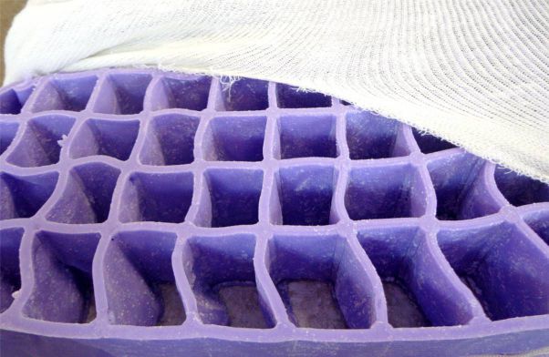 purple mattress bare foam