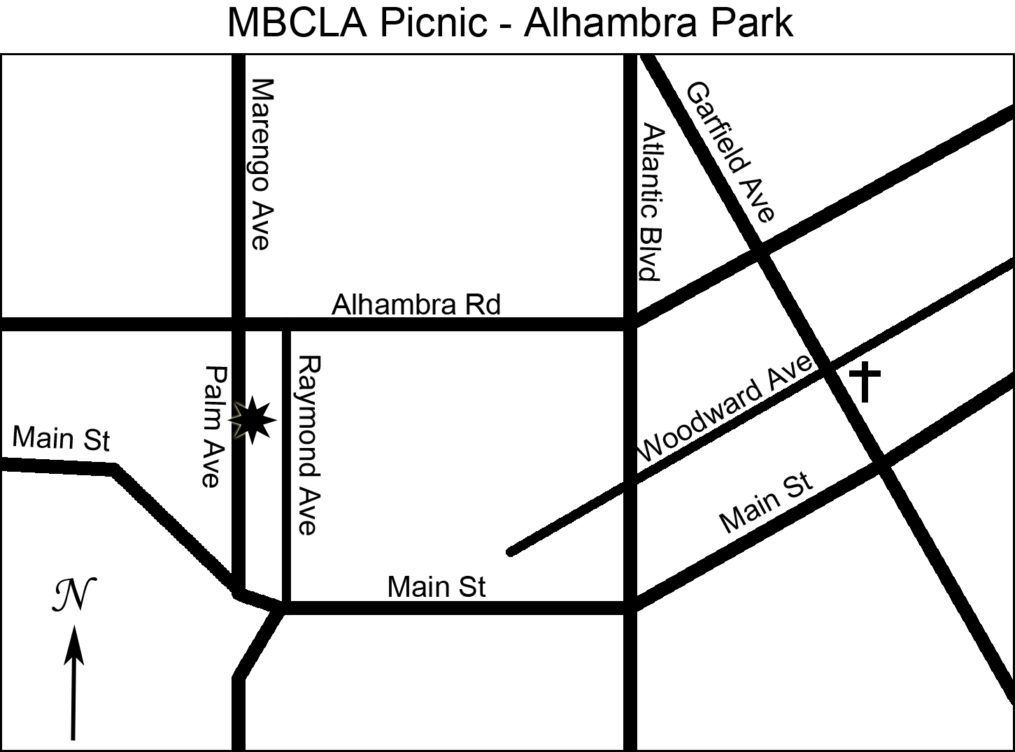 Map of Picnic Location