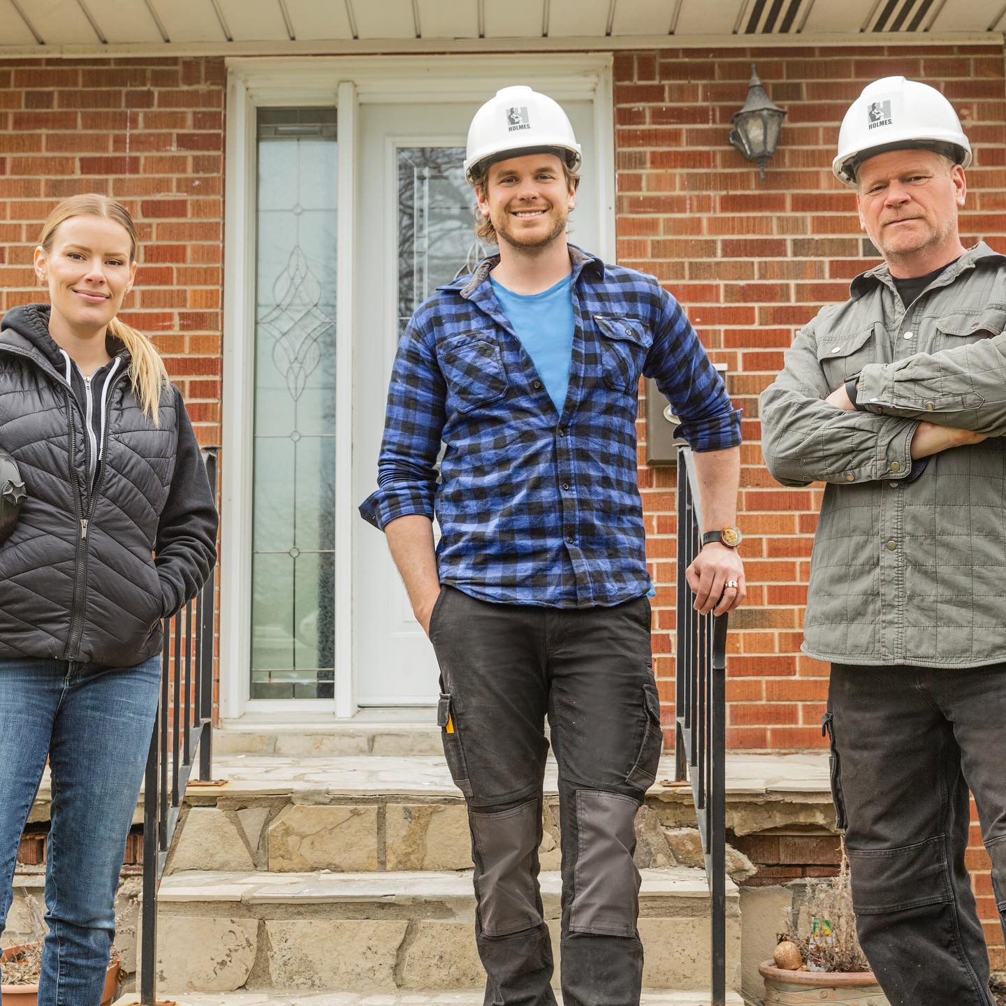 Holmes Family. Left to Right, Sherry Holmes, Mike Holmes Jr., and Mike Holmes