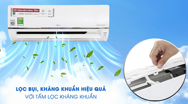 LG B18END đảm bảo luồng gió mát mẻ, trong lành