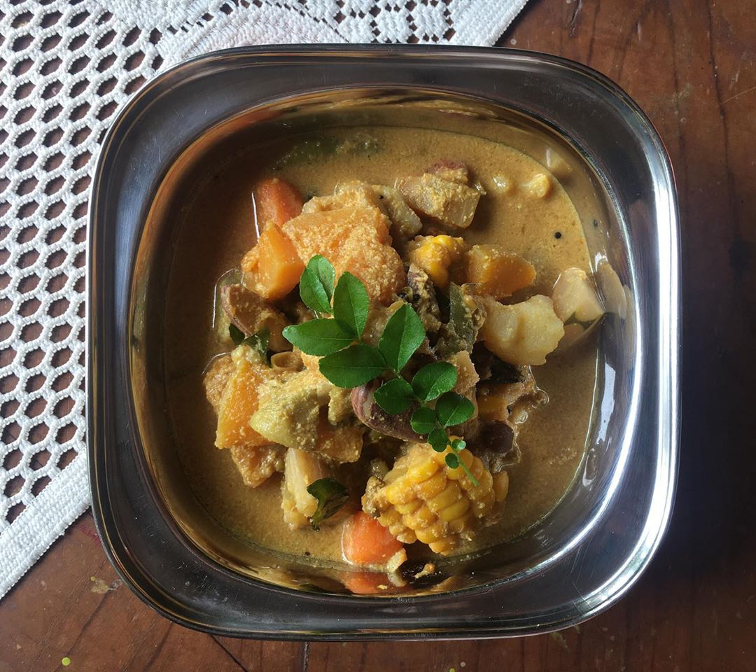 goan vegetarian curry made of coconut and fresh vegetables popularly found during the monsoons
