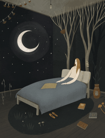 Good Night GIF by Alexandra Dvornikova