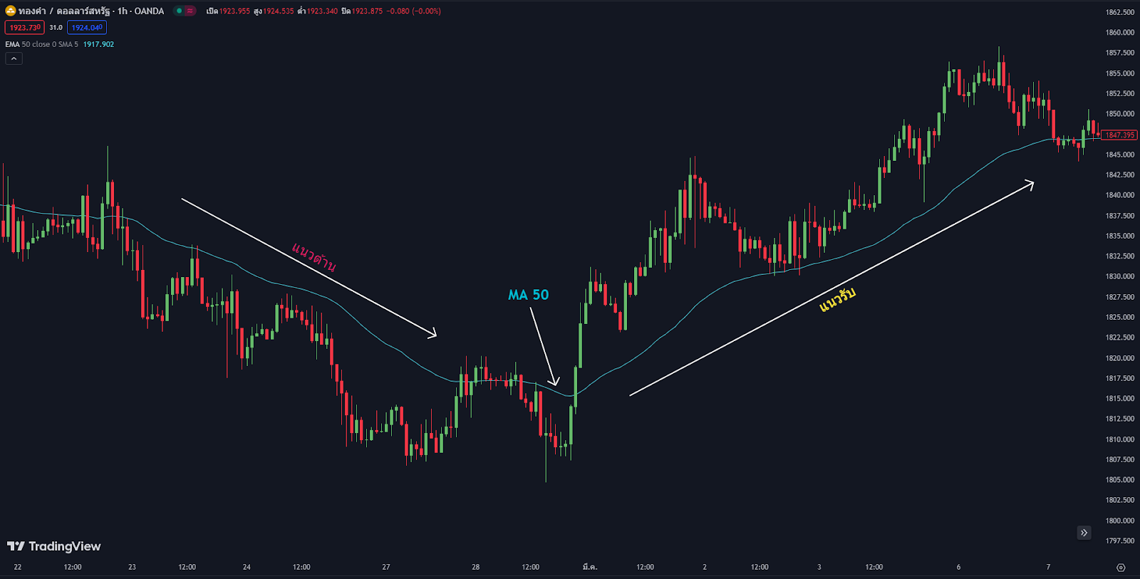 MA Support and Resistance