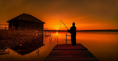Pesca, pescador, lago, hobby, naturaleza Stock de Foto gratis - Public  Domain Pictures