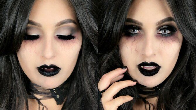 Halloween vampire make-up