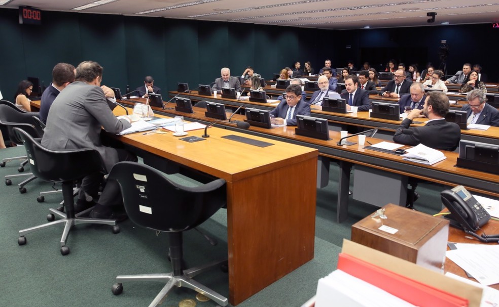 Deputados reunidos no Conselho de Ética da Câmara — Foto: Claudio Andrade/Câmara dos Deputados