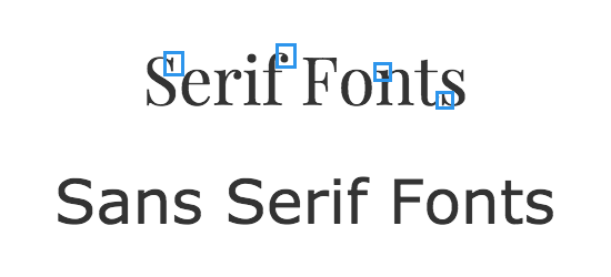 Serif and Sans Serif Fonts - Elegant Fonts