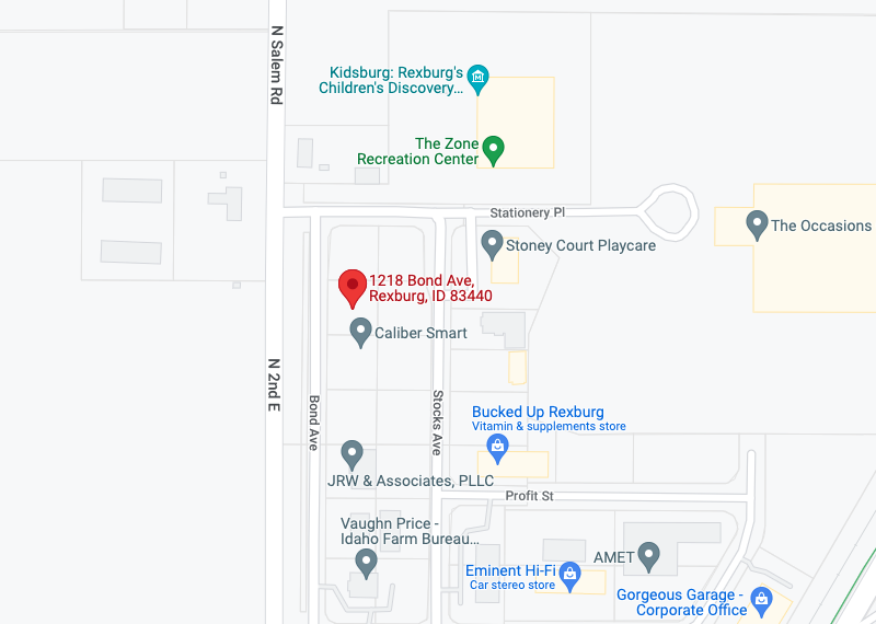 Just 4 Kids Urgent Care Rexburg Location Map