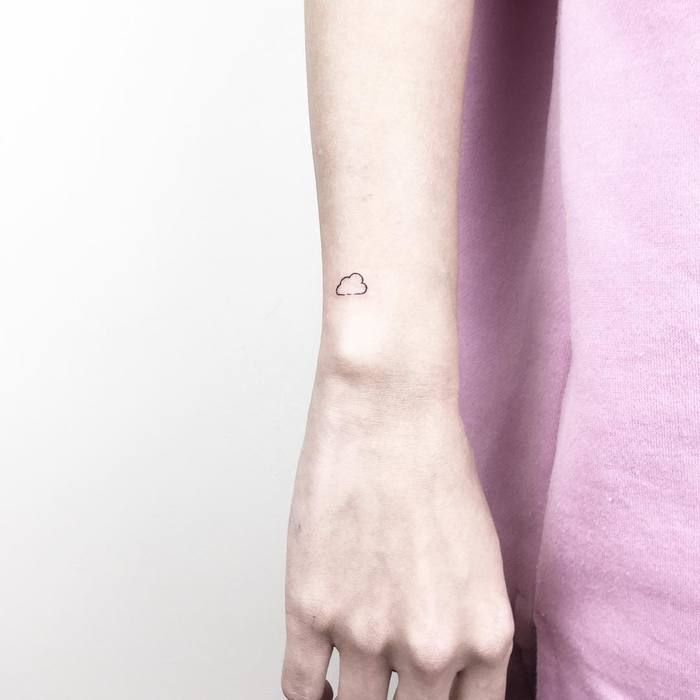 ลายสักก้อนเมฆเล็กๆ9