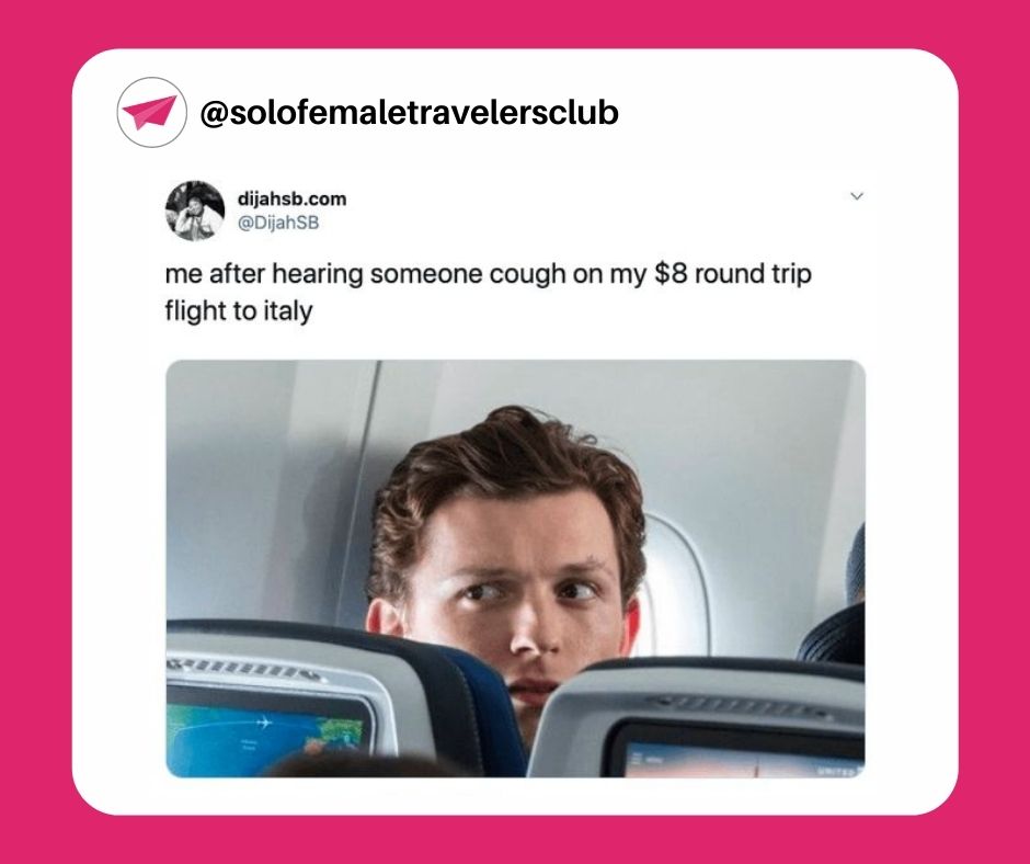 travelling solo meme