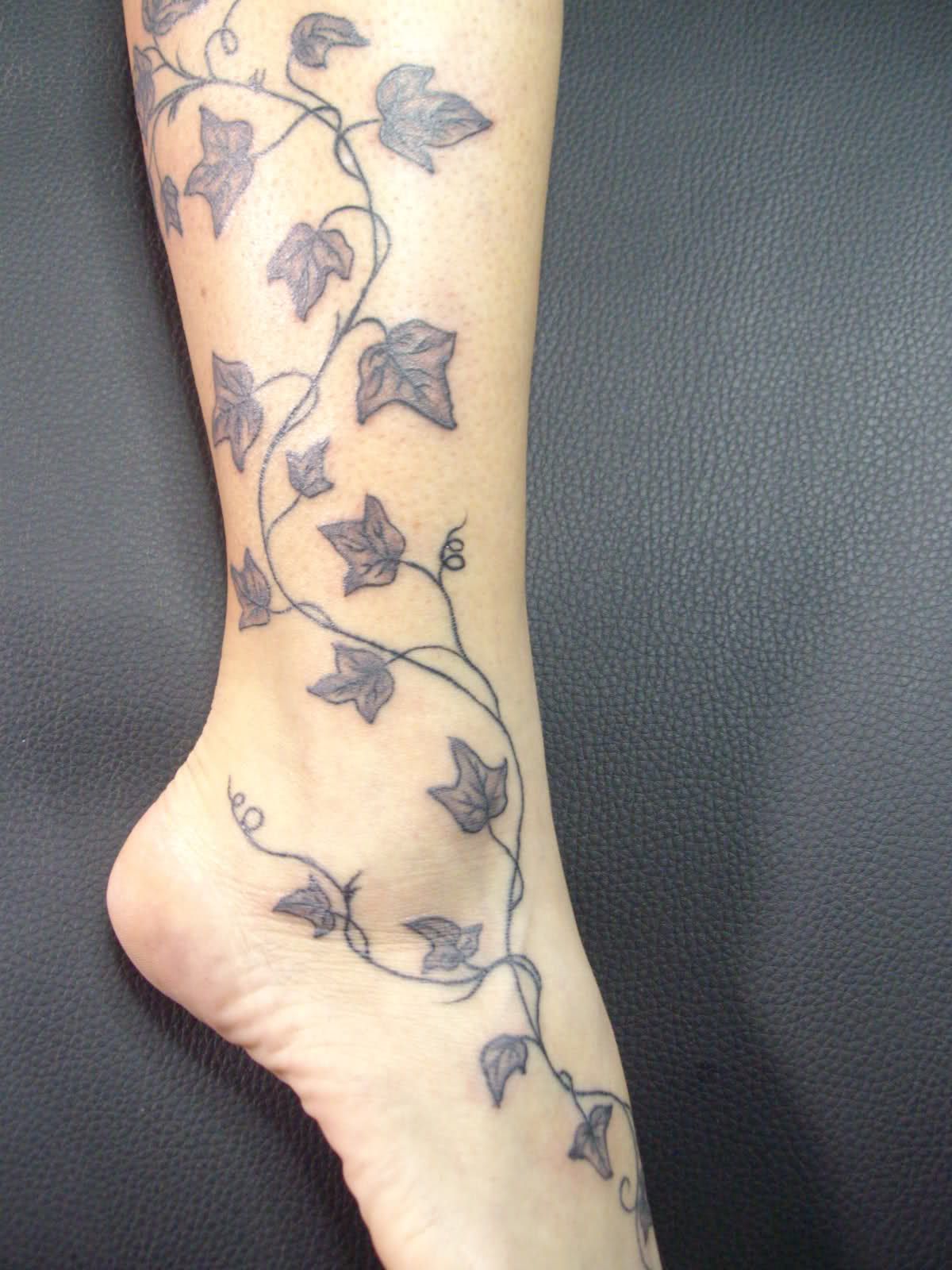 ลายสักไม้เลื้อยขา 07