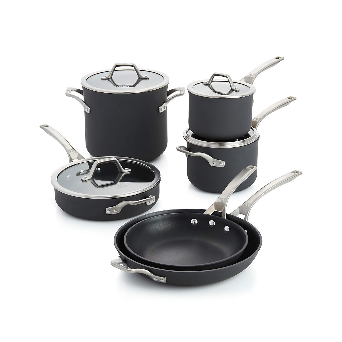 Williams-Sonoma Elite Hard-Anodized Nonstick 15-Piece Cookware Set