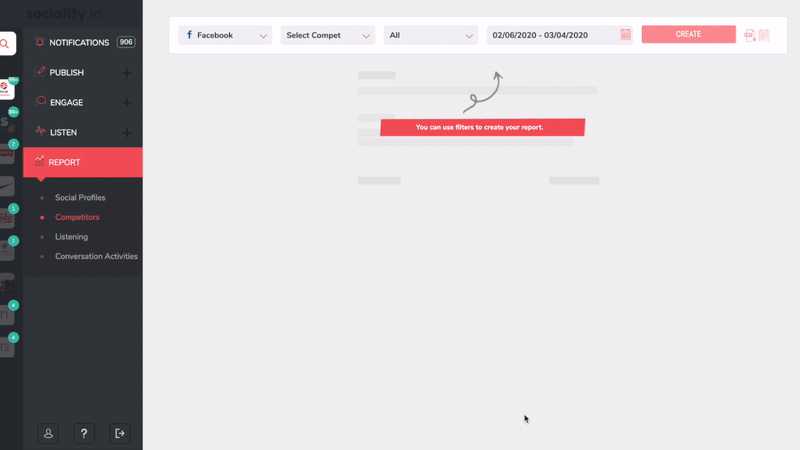 Agora Pulse vs Sociality.io - Advanced competitor analysis features