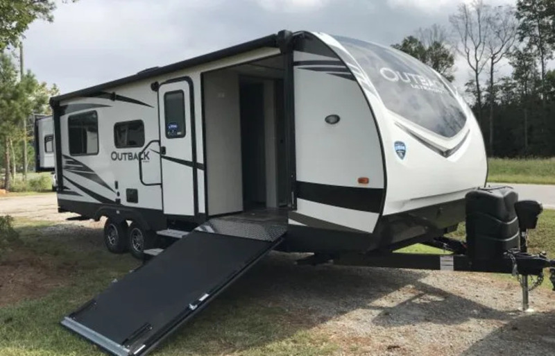 Best Travel Trailers with Office Space Keystone Outback Ultra-Lite 240URS Exterior