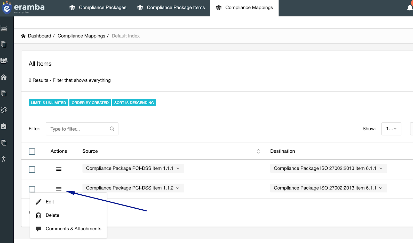 Compliance Management  Eramba learning portal