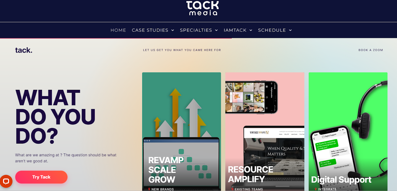 Tack Media Digital Marketing Agency website