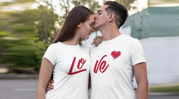 love t shirt couple - Punjabi Adda