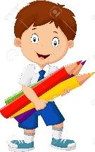 Niño de la escuela de dibujos animados con lápices de colores | Imagenes de niños  estudiando, Caricaturas de niños, Niños estudiando