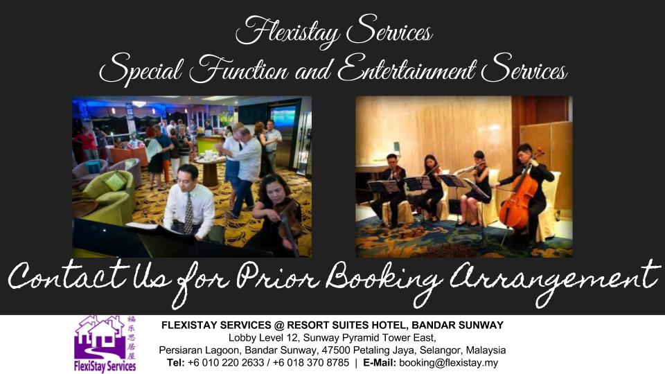Flexistay Services - Special Function and Entertainment Services