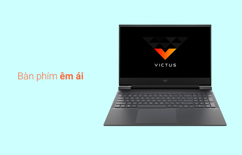 Máy tính xách tay/ Laptop HP VICTUS 16-e0175AX (4R0U8PA) (AMD Ryzen 5 5600H) (Đen) | Bàn phím êm ái