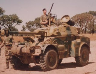 Rhodesian Eland mk 7 armoured car during the Rhodesian bush war. : TankPorn