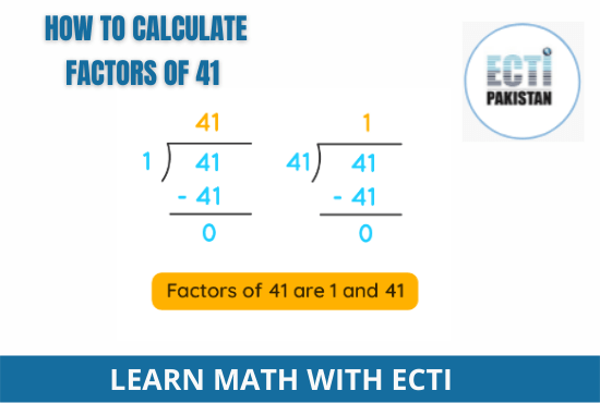 How to calculate factors of 41