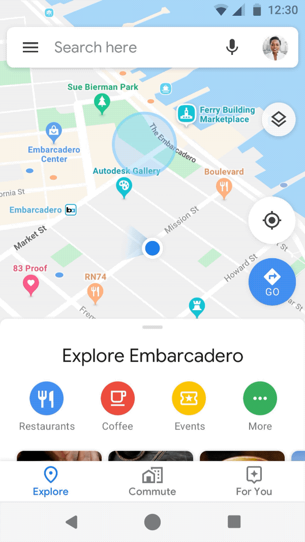 Incognito mode in Google Maps
