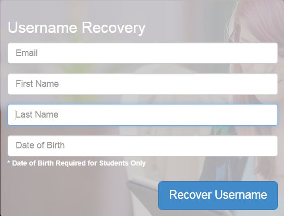 FLVS Recover Username