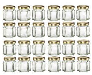 Nakpunar 24 pcs Glass Jars for Baby Foods.