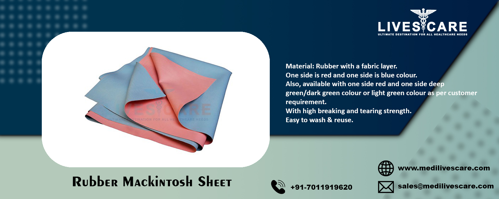 Mackintosh Rubber Sheet
Mackintosh Rubber Sheet Manufacturers
Mackintosh Rubber Sheet Manufacturers in India
Mackintosh Rubber Sheet Exporters in India
Mackintosh Rubber Sheet Suppliers in India