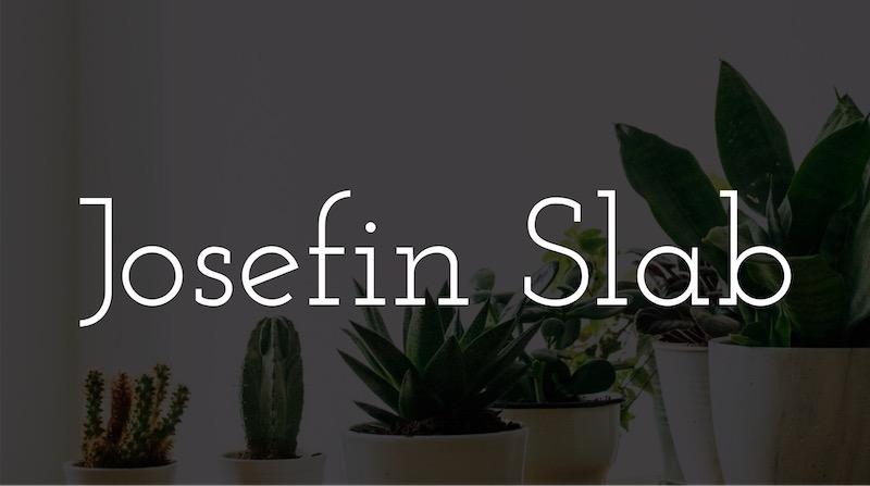 Free Elegant Fonts - Josefin Slab