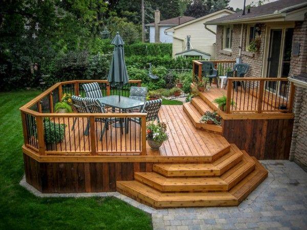 Wooden deck designs | Deck designs backyard, Patio deck designs, Backyard  patio designs