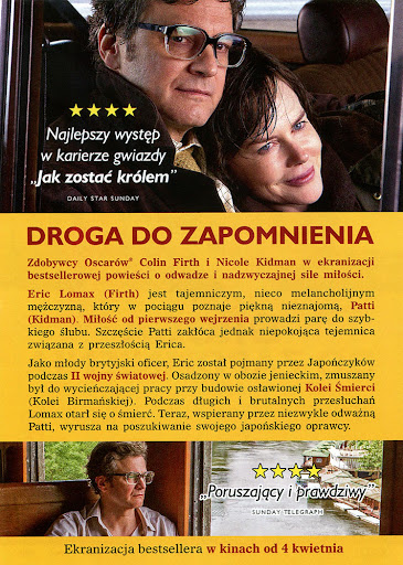 Tył ulotki filmu 'Droga do zapomnienia'