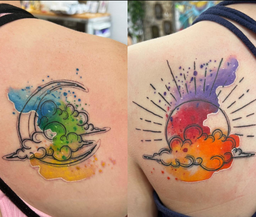 Little Rock Watercolor Tattoo