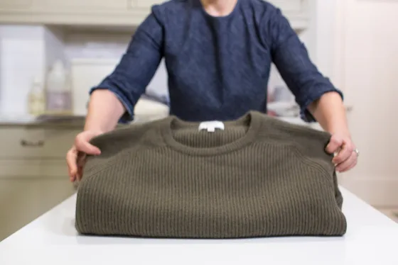 how to fold sweaters 