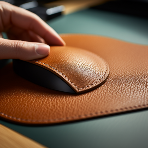 How to clean leather mousepad