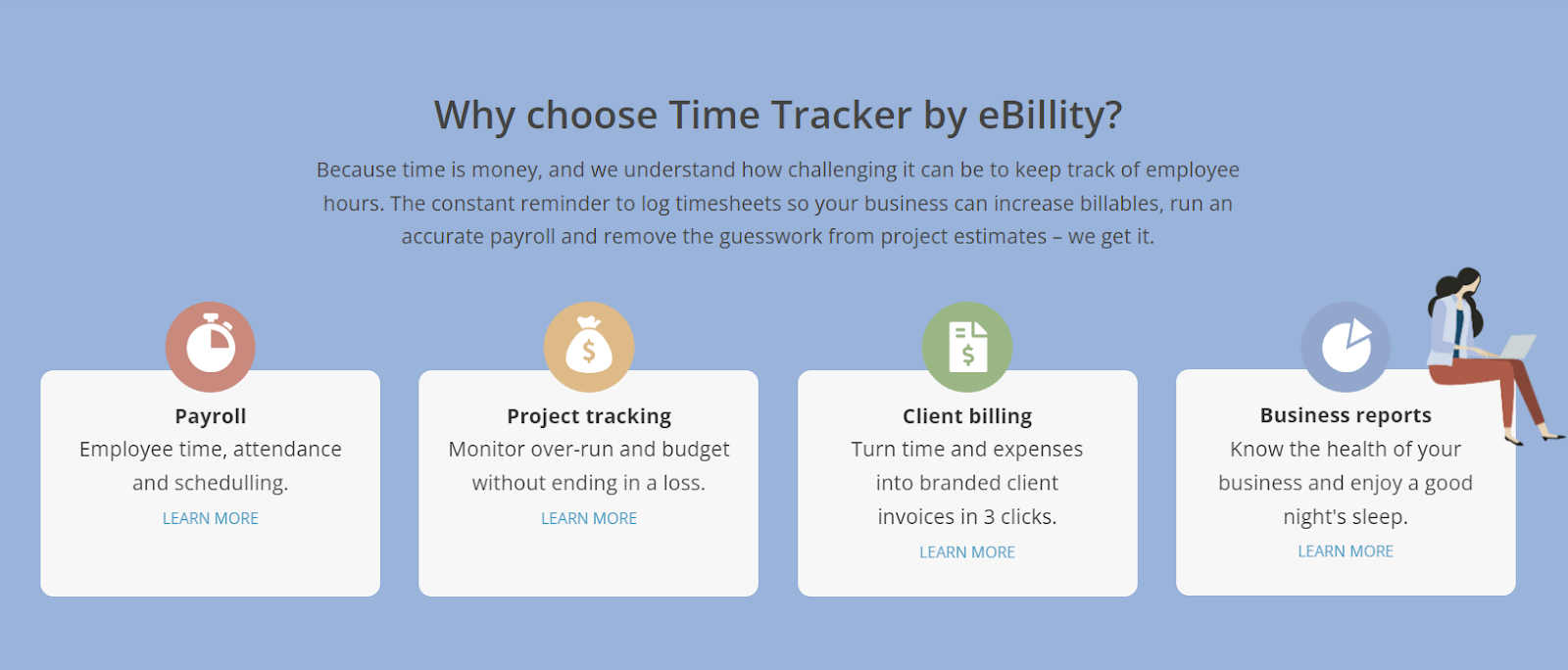 Why Choose TimeTracker By Ebillity?