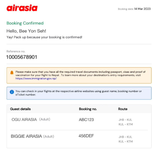 air asia travel support desk number