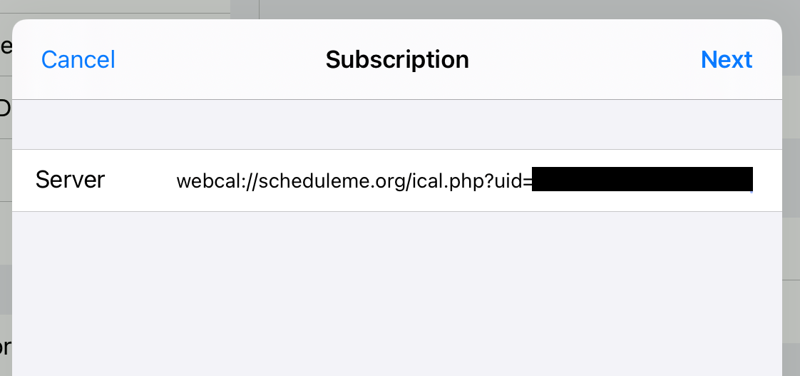 How do I sync my rotation schedule with my phone/calendar? ScheduleMe