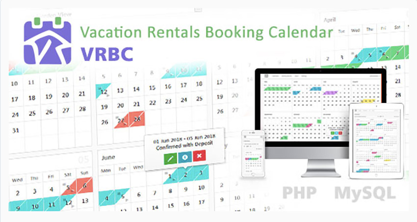 Vacation Rentals Booking Calendar