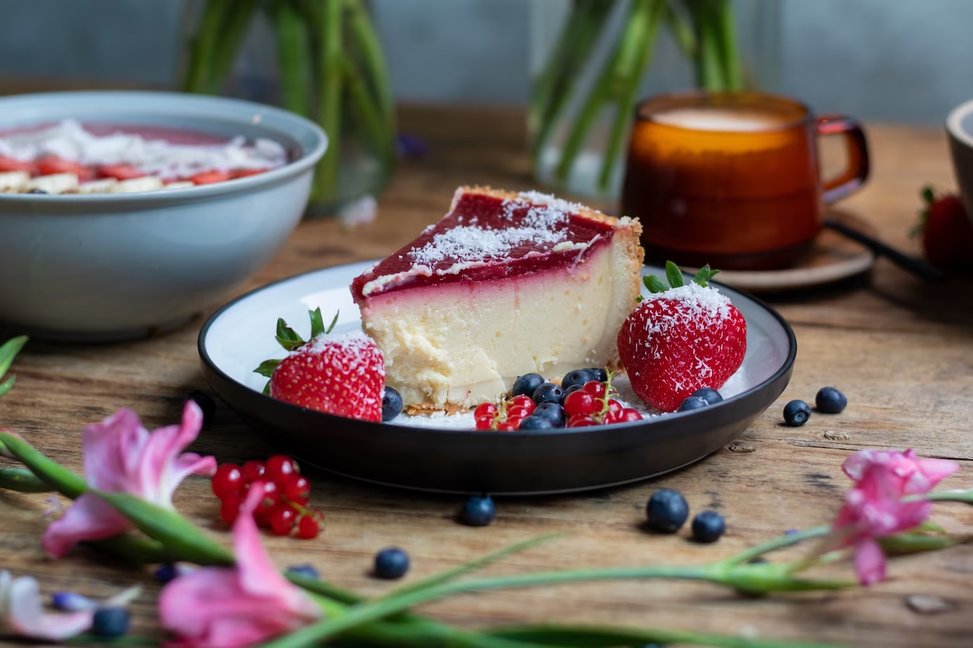 Cheesecake cu agrișe